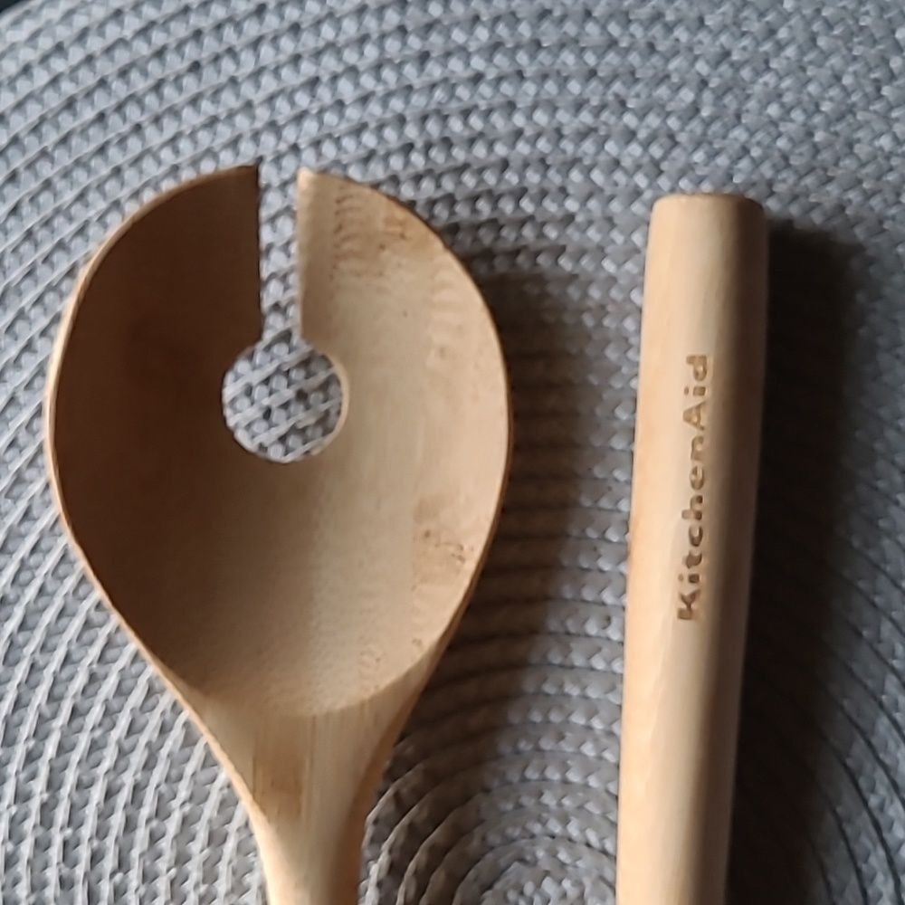 🥗KitchenAid Bamboo Salad Server Set - Picture 4 of 4